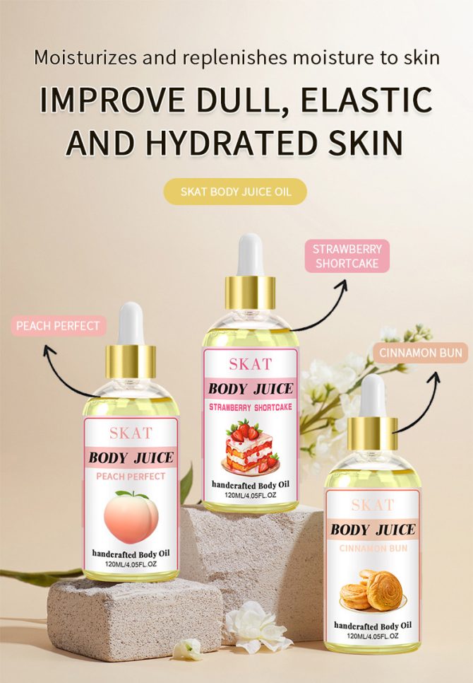 SKAT Body Essence Oil Moisturizing Nourishing Fragrance Brightening Moisturizing Body Lotion Essence Body Oil - Image 14