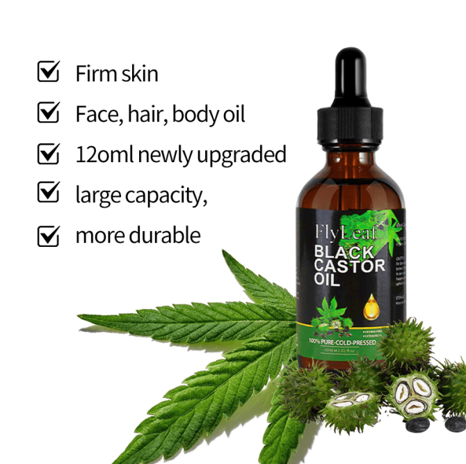 PSKC1016  Hair Care Castor Oil Capacity 60ml*2 Sales 1*2pc Vitamin E Promotes Hair Growth, Eyebrow Nourishment and Skin Moisturizing Stimulate Eyelashes, Eyebrows and Hair Growth. Anti-solid hair, - Image 2