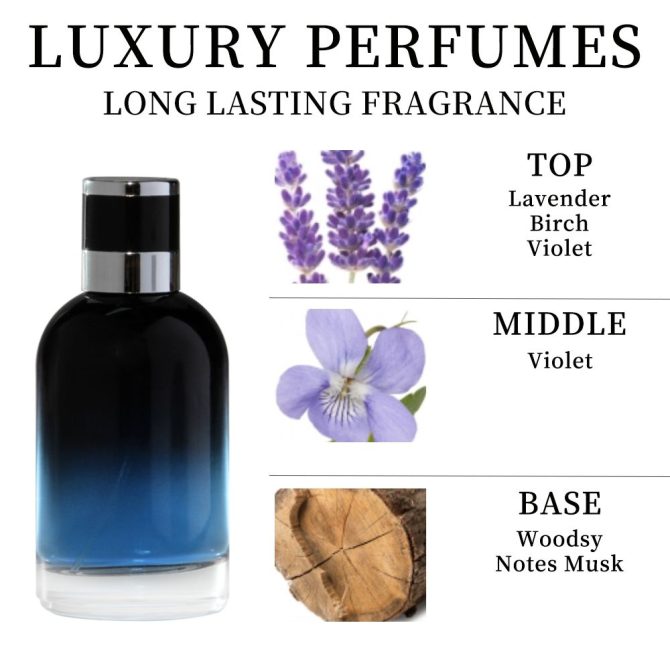 3.4 Fl Oz Men's Eau De Toilette Spray - A Woody Aromatic Fragrance For Men- With Lavender, Birch And Violet - Medium Intensity Perfume - Image 3