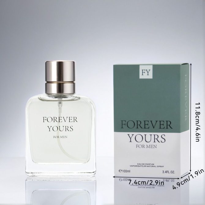 3.4 Fl Oz Men's Eau De Parfum Spray - a Amber Fougere fragrance for men- With Coconut Nectar,Star Anise and Ginger - Medium Intensity Perfume - Image 2