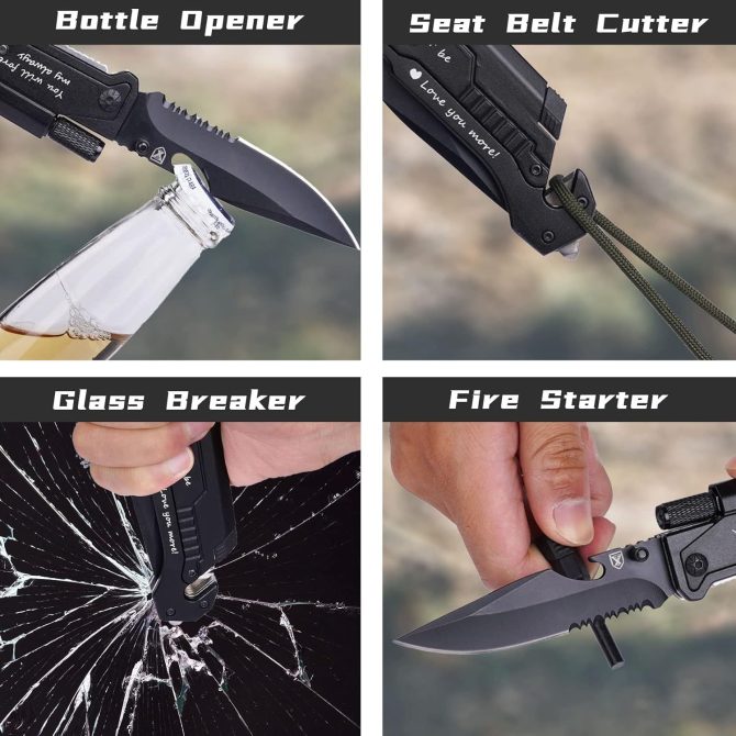 BEST DAD Engraved 7-in-1 Multitool | Fathers Day Gift for Dad | Folding Pocket Knife with Screwdrivers, Pliers & Bottle Opener | Camping, Hiking & Outdoor EDC Tool | Compact & Durable Design - Image 4