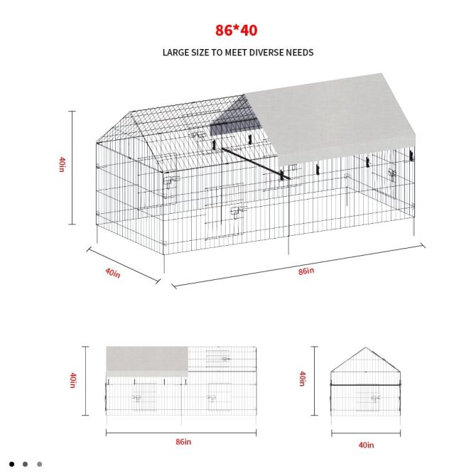 pointed wire chicken coop for poultry breeding - Image 4