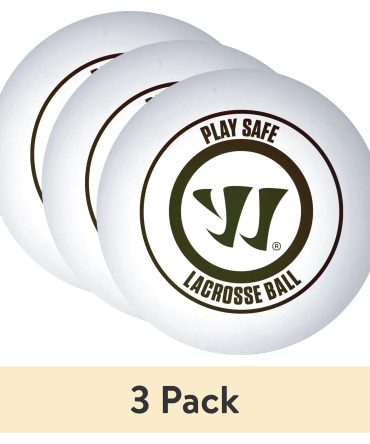(3 pack) Warrior Lacrosse Rubber Recreational Ball - White - Full Size for Training or Play (Pack of 12)
