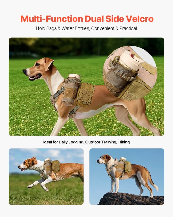 Dog Harness for Large Dogs No Pull Tactical Dog Harness Adjustable Pet Vest - Image 6