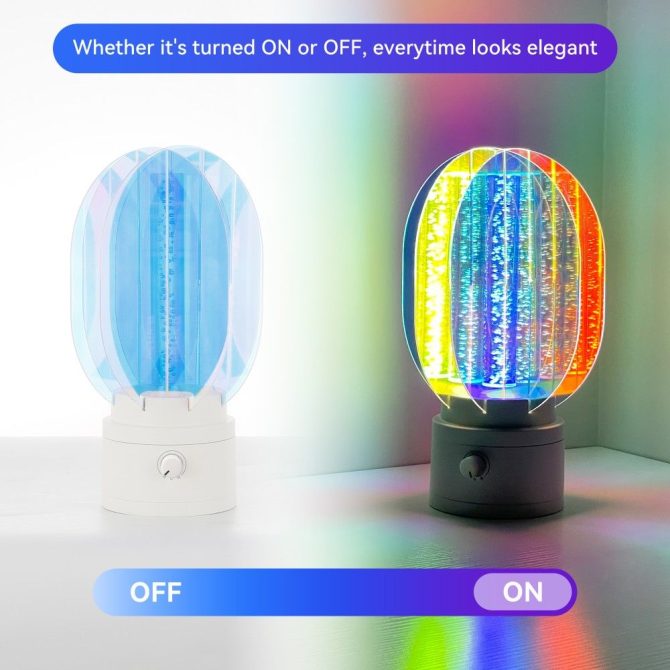 Portable Aurora Light - Plastic Version, Dreamy Northern Lights Effect, Battery Operated, Perfect for Bedroom & Romantic Decor - Image 7