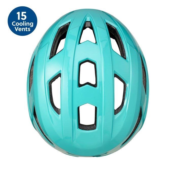 Youth Bike Helmet, Mint Green, Adjustable Fit, Ages 8+, Lightweight for Biking & Scooters - Image 3