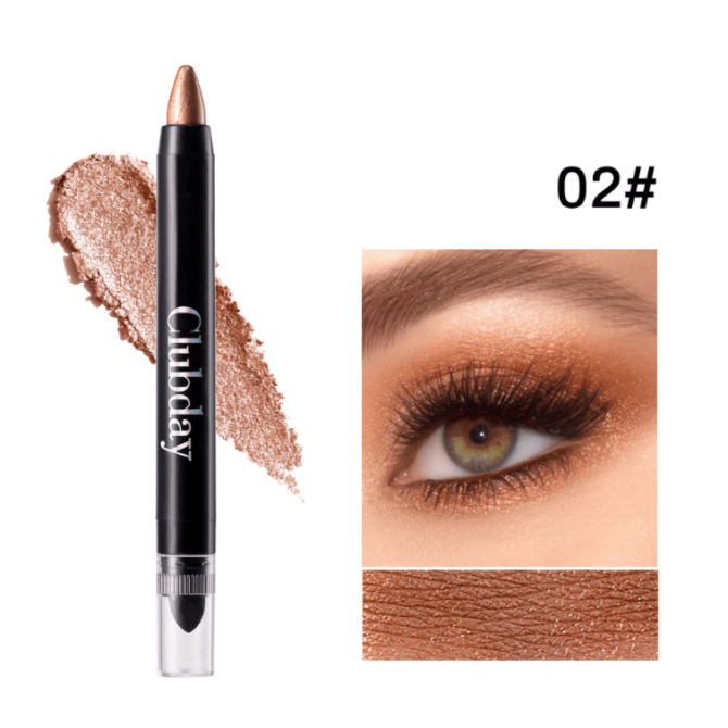 PSC001-003A  6-color double-ended eyeshadow stick for eye makeup, 24-hour texture, single unit 2g. Natural and three-dimensional eyebrow and eyelash mascara, eyelash curler, long-lasting matte eyeb - Image 11