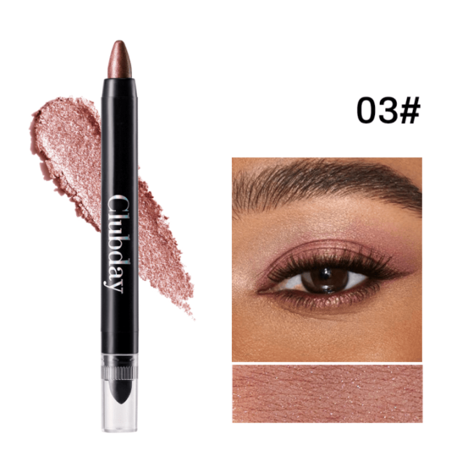 PSC001-003A  6-color double-ended eyeshadow stick for eye makeup, 24-hour texture, single unit 2g. Natural and three-dimensional eyebrow and eyelash mascara, eyelash curler, long-lasting matte eyeb - Image 12