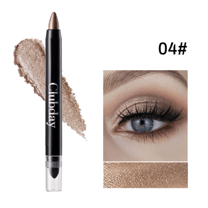 PSC001-003A  6-color double-ended eyeshadow stick for eye makeup, 24-hour texture, single unit 2g. Natural and three-dimensional eyebrow and eyelash mascara, eyelash curler, long-lasting matte eyeb - Image 13