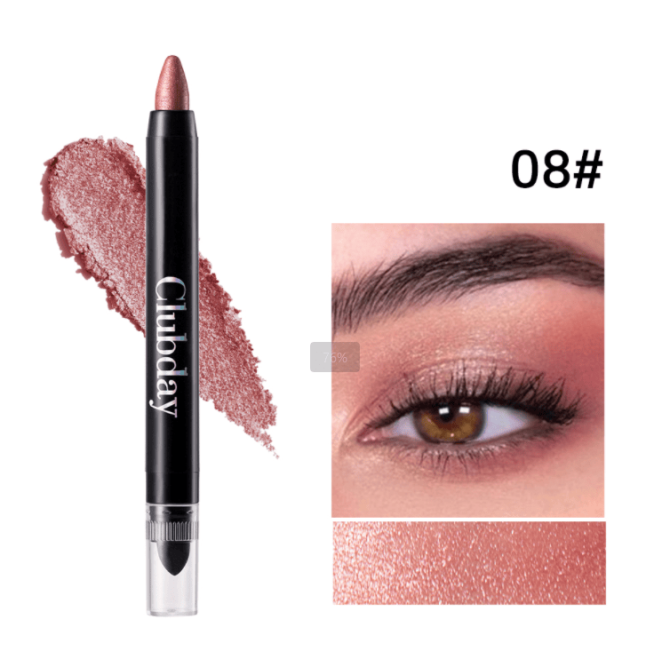 PSC001-003A  6-color double-ended eyeshadow stick for eye makeup, 24-hour texture, single unit 2g. Natural and three-dimensional eyebrow and eyelash mascara, eyelash curler, long-lasting matte eyeb - Image 17