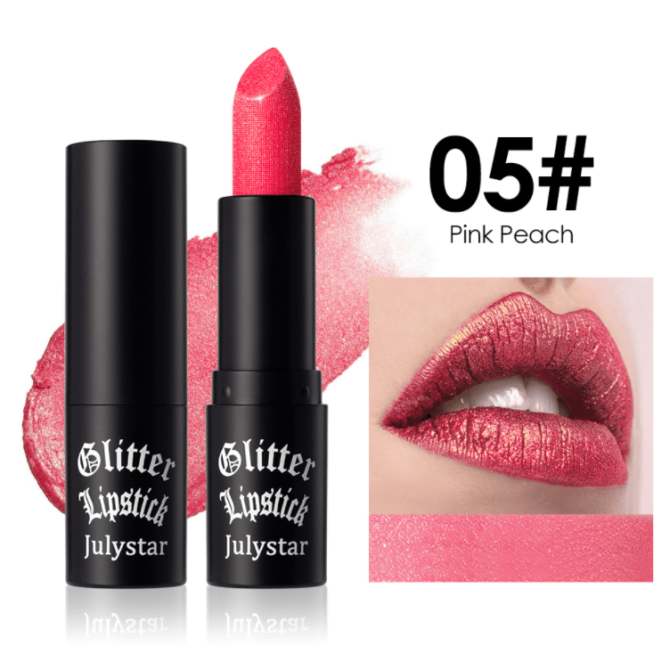 PSJ301-028   12 colors shiny matte lipstick Carved pearlescent glitter lipstick 3pc mixed sales Matte velvet lip lipstick makeup Velvet matte texture 24h Single product 0.4g Matte color - Image 11