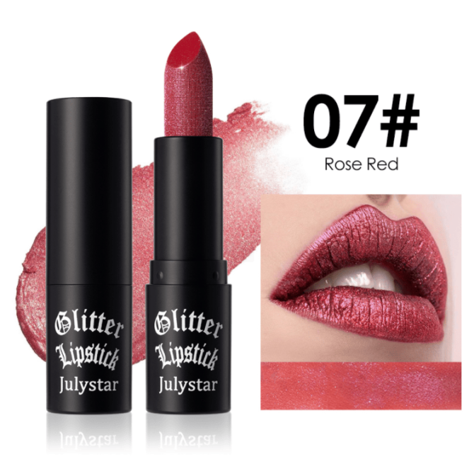PSJ301-028   12 colors shiny matte lipstick Carved pearlescent glitter lipstick 3pc mixed sales Matte velvet lip lipstick makeup Velvet matte texture 24h Single product 0.4g Matte color - Image 12
