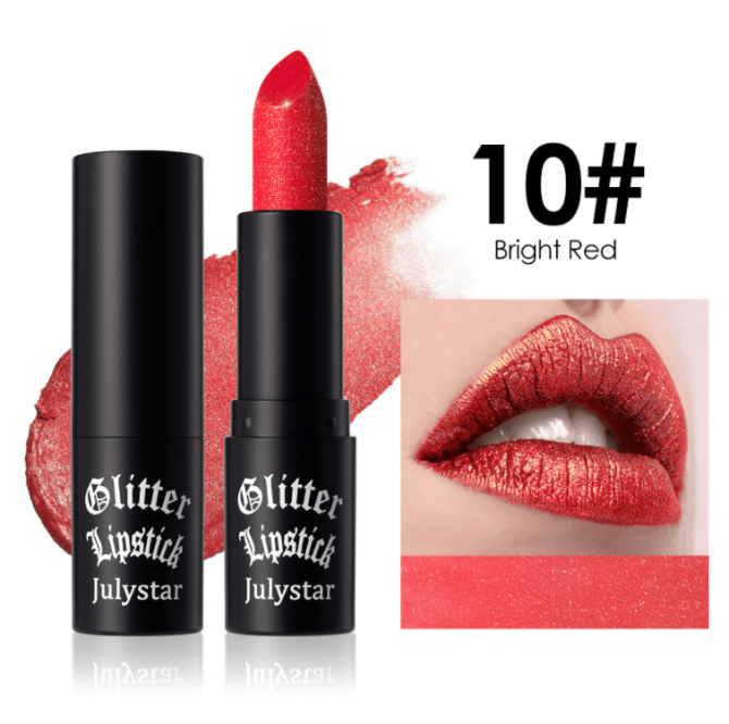 PSJ301-028   12 colors shiny matte lipstick Carved pearlescent glitter lipstick 3pc mixed sales Matte velvet lip lipstick makeup Velvet matte texture 24h Single product 0.4g Matte color - Image 14