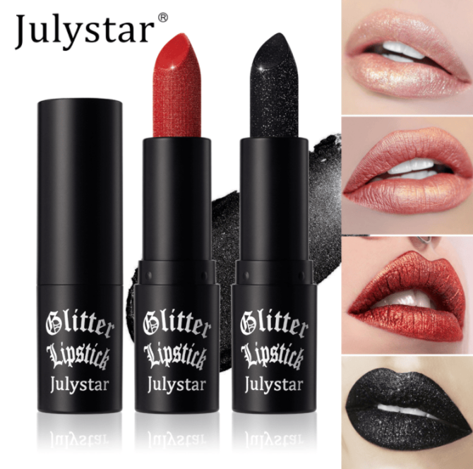 PSJ301-028   12 colors shiny matte lipstick Carved pearlescent glitter lipstick 3pc mixed sales Matte velvet lip lipstick makeup Velvet matte texture 24h Single product 0.4g Matte color - Image 3