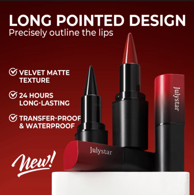 PSJ301-027M  Foggy Lipstick and Lip Liner in One Design 8 Shades of Matte Velvet Lip Color Makeup with a Velvet Matte Finish for 24 Hours Single Unit 0.3g Matte Additive Effect Non-Sticky Matte Fine - Image 5