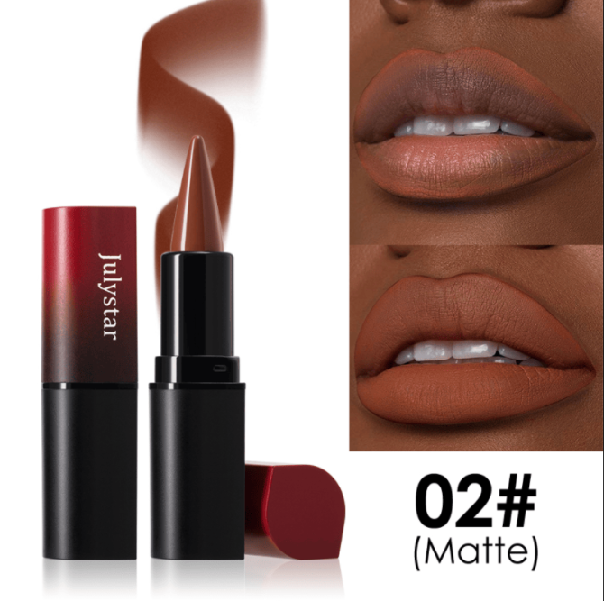 PSJ301-027M  Foggy Lipstick and Lip Liner in One Design 8 Shades of Matte Velvet Lip Color Makeup with a Velvet Matte Finish for 24 Hours Single Unit 0.3g Matte Additive Effect Non-Sticky Matte Fine - Image 9