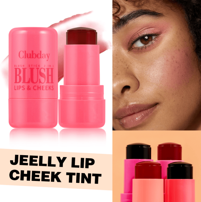 PSC004-002N   Rouge and blush face makeup, natural three-dimensional contouring, long-lasting matte lip and cheek color, water-resistant, sweat-proof, sun-protective, UV-blocking, easy-to-applied wat - Image 2