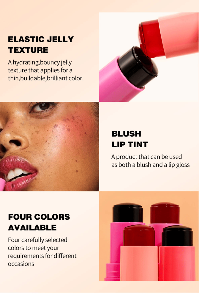 PSC004-002N   Rouge and blush face makeup, natural three-dimensional contouring, long-lasting matte lip and cheek color, water-resistant, sweat-proof, sun-protective, UV-blocking, easy-to-applied wat - Image 5