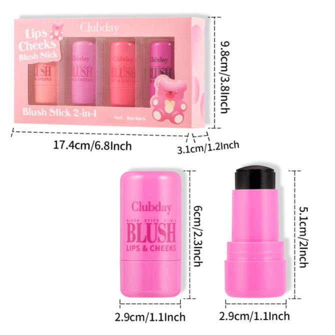 PSC004-002N   Rouge and blush face makeup, natural three-dimensional contouring, long-lasting matte lip and cheek color, water-resistant, sweat-proof, sun-protective, UV-blocking, easy-to-applied wat - Image 7
