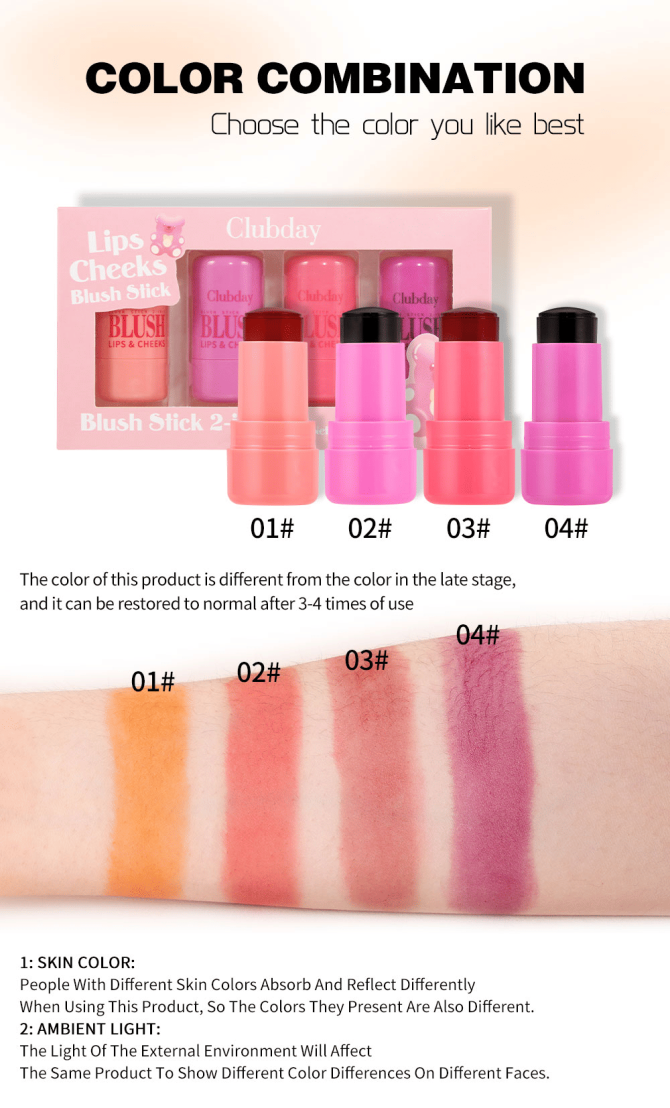 PSC004-002N   Rouge and blush face makeup, natural three-dimensional contouring, long-lasting matte lip and cheek color, water-resistant, sweat-proof, sun-protective, UV-blocking, easy-to-applied wat - Image 8