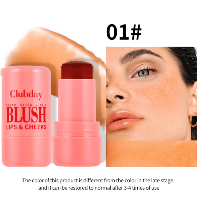 PSC004-002N   Rouge and blush face makeup, natural three-dimensional contouring, long-lasting matte lip and cheek color, water-resistant, sweat-proof, sun-protective, UV-blocking, easy-to-applied wat - Image 9
