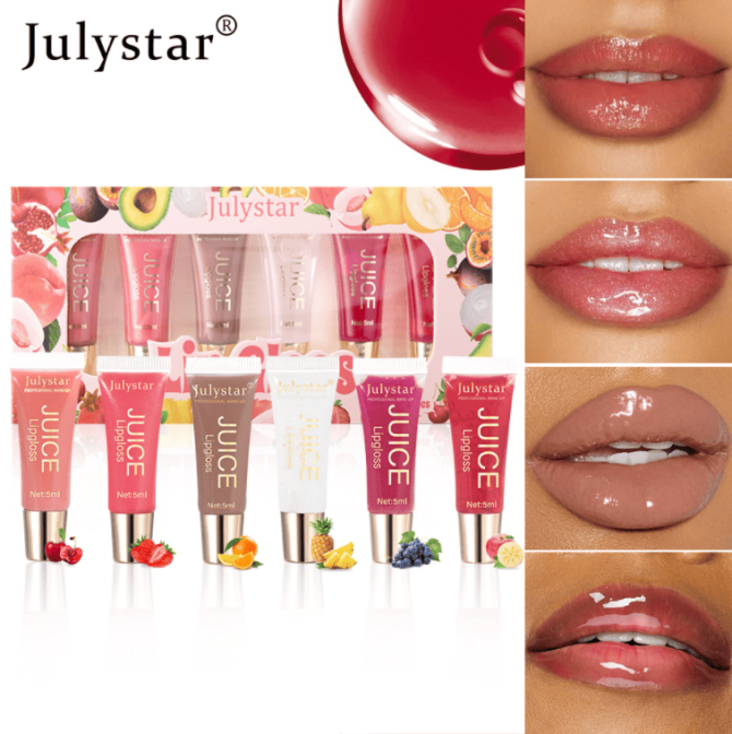 PSJ701-063M  Doudou Lip Color Moisturizing and Fruity Lip Gloss 6-Sided Tube Doudou Lip Color Soft Velvet Lip Gloss Texture Lasts 24 Hours Single Unit 0.5g Matte Color Enhancement Lip - Image 4