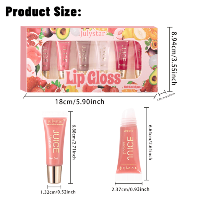 PSJ701-063M  Doudou Lip Color Moisturizing and Fruity Lip Gloss 6-Sided Tube Doudou Lip Color Soft Velvet Lip Gloss Texture Lasts 24 Hours Single Unit 0.5g Matte Color Enhancement Lip - Image 6