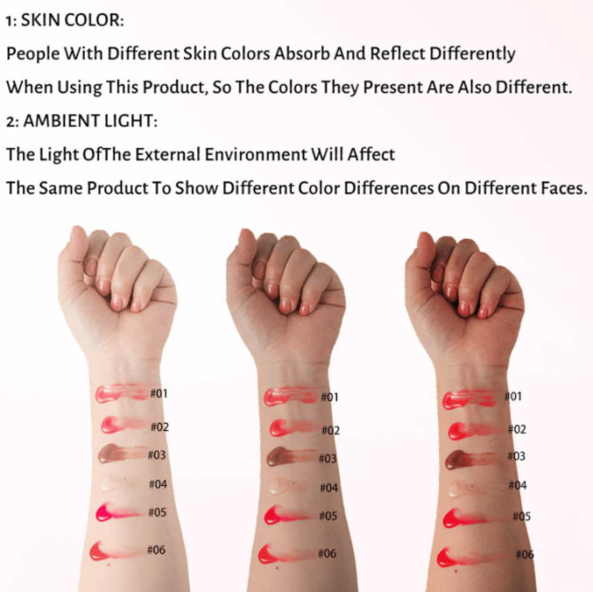 PSJ701-063M  Doudou Lip Color Moisturizing and Fruity Lip Gloss 6-Sided Tube Doudou Lip Color Soft Velvet Lip Gloss Texture Lasts 24 Hours Single Unit 0.5g Matte Color Enhancement Lip - Image 9