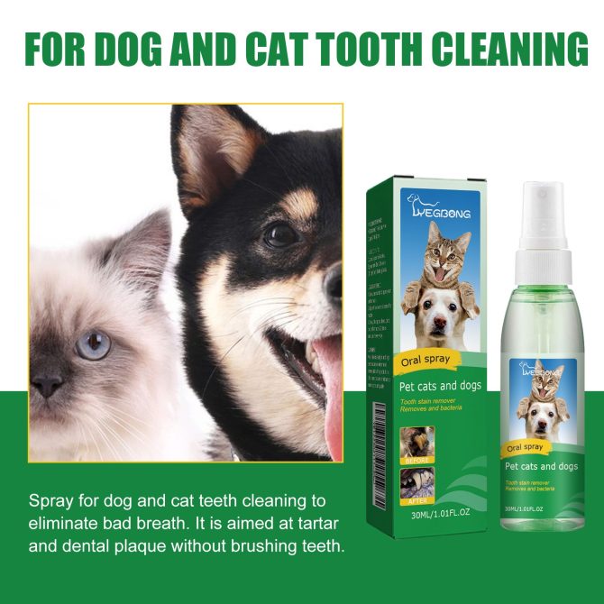 Yegbong Pet Tooth Deodorizer Spray, Cats And Dogs Universal Mouth Cleaning Breath Freshening Spray - Image 5