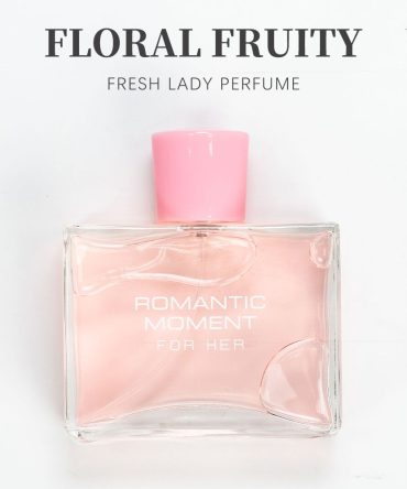 3.4fl Oz Women's Eau De Parfum - ROMANTIC MOMENT - Floral & Woody - With Rose, Chamomile, and Lemon - Medium Intensity Perfume