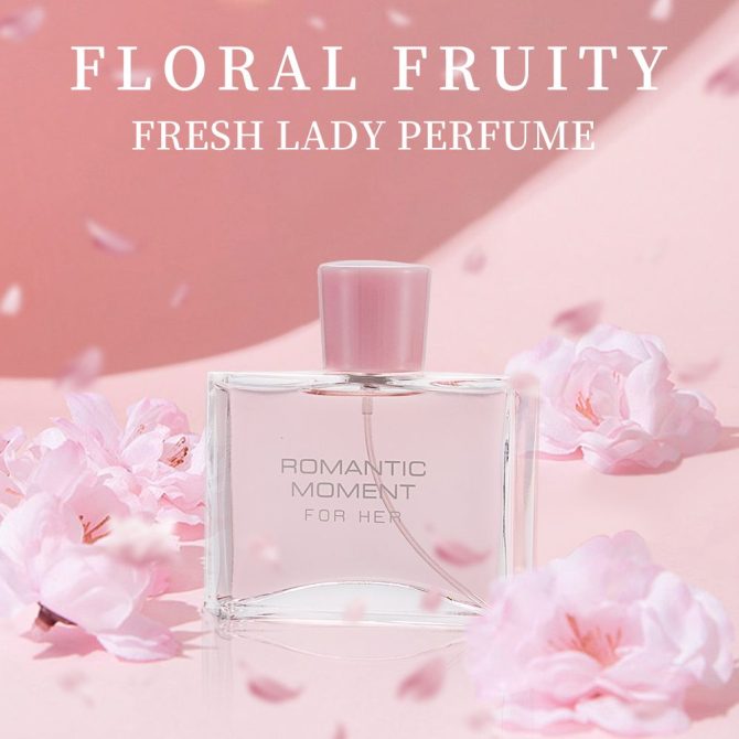 3.4fl Oz Women's Eau De Parfum - ROMANTIC MOMENT - Floral & Woody - With Rose, Chamomile, and Lemon - Medium Intensity Perfume - Image 5