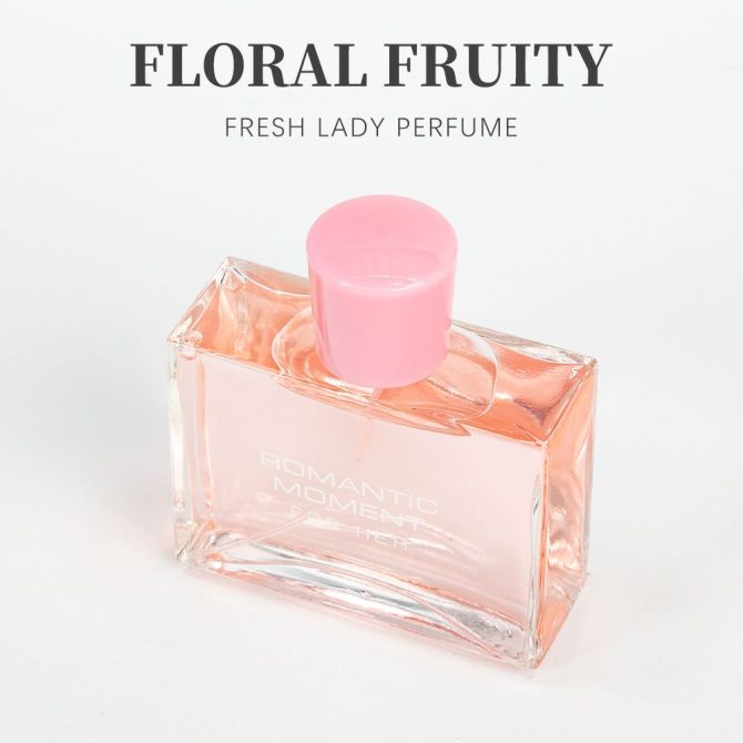 3.4fl Oz Women's Eau De Parfum - ROMANTIC MOMENT - Floral & Woody - With Rose, Chamomile, and Lemon - Medium Intensity Perfume - Image 9