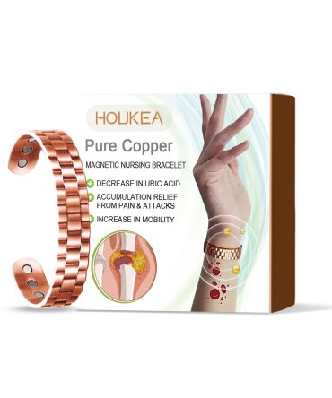 Houkea Men's Bracelet Men's Body Comfort Lightweight Gentle Care Personality Stylish Decoration Portable Bracelet