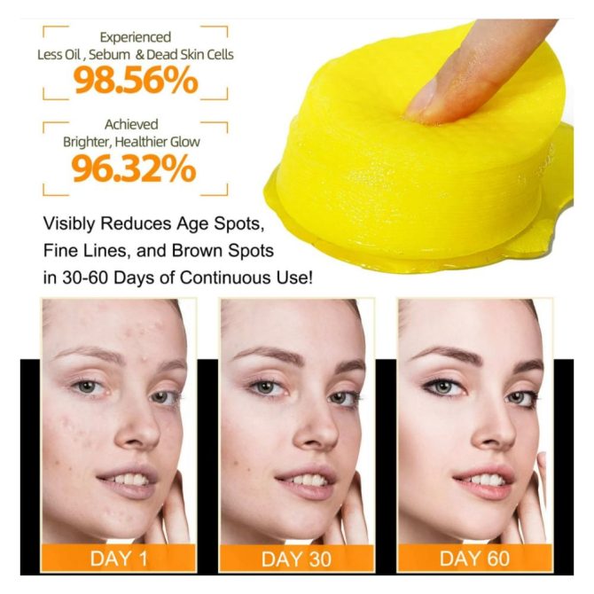 2-JAR Turmeric Kojic Acid Cleansing Pads -Cleansing & Hydrating Facial Pads, Facial Cleansing for All Skin Type - Image 11