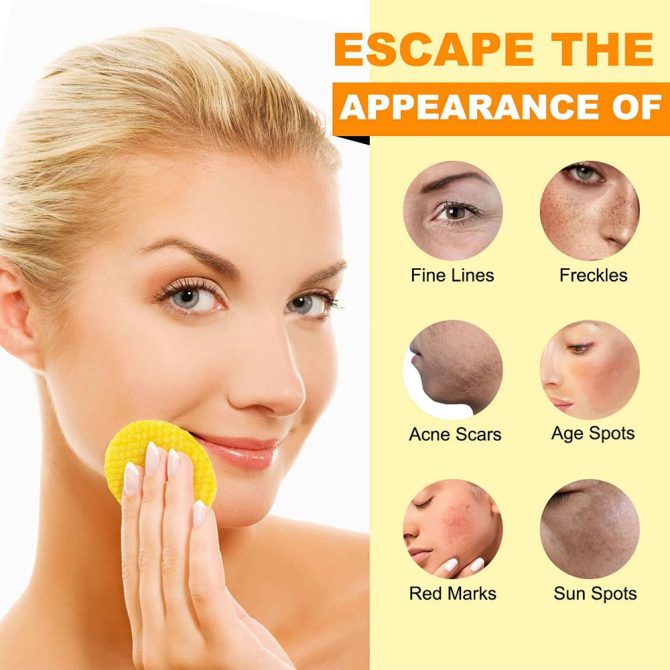 2-JAR Turmeric Kojic Acid Cleansing Pads -Cleansing & Hydrating Facial Pads, Facial Cleansing for All Skin Type - Image 4