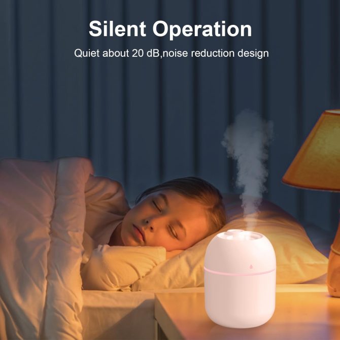 (FST-EV-6)Portable Mini Humidifier, 220ml,Small Cool Mist Humidifier, USB Personal Desktop Humidifier For Bedroom Travel Office Home - Image 12