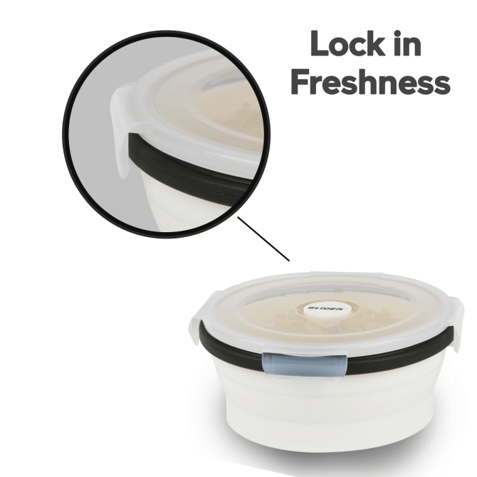 GLIDER LB White Bento Premium Lunch Box & Food Storage Containers - Image 2