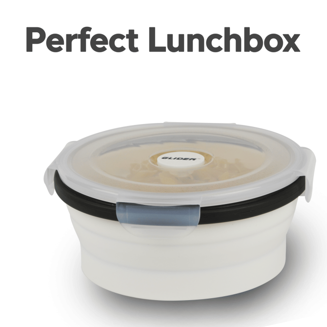 GLIDER LB White Bento Premium Lunch Box & Food Storage Containers - Image 4