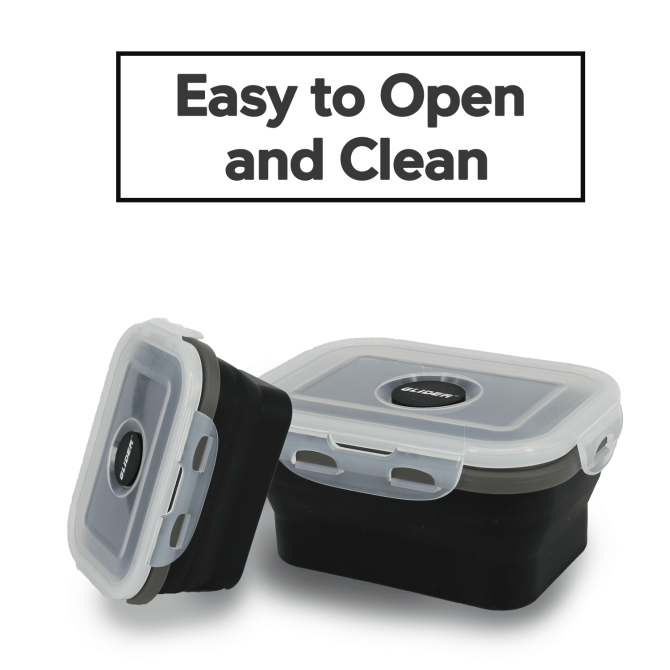 GLIDER S20 Black Bento Premium Lunch Box & Food Storage Container - Image 3