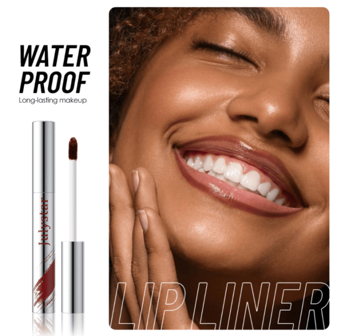 PSJ701-069M  Lipstick Tear Strip Lip Gloss, Makeup Mist Face Brush, Long-lasting Waterproof Easy-to-Color Lipline, 5-color Tear Strip Moisturizing Lip Gloss, Velvet Lip Gloss Texture 24h, Single Ite - Image 4