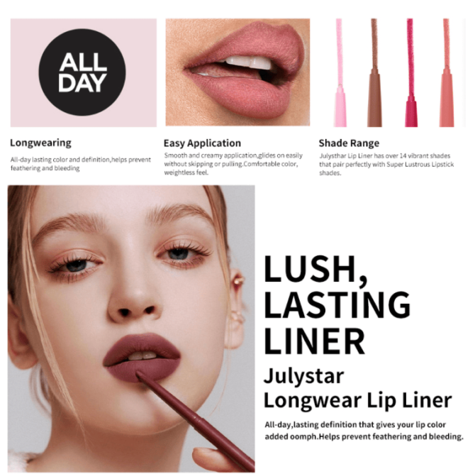 PSJ301-011M  Fine and Smooth Lip Balm, Ink-like Lip Liner, Lasting Lipstick, 6 Color Lip Liner, Smooth and Full with Multiple Color Options, Single Unit 0.5g, Non-Diffuse, - Image 6