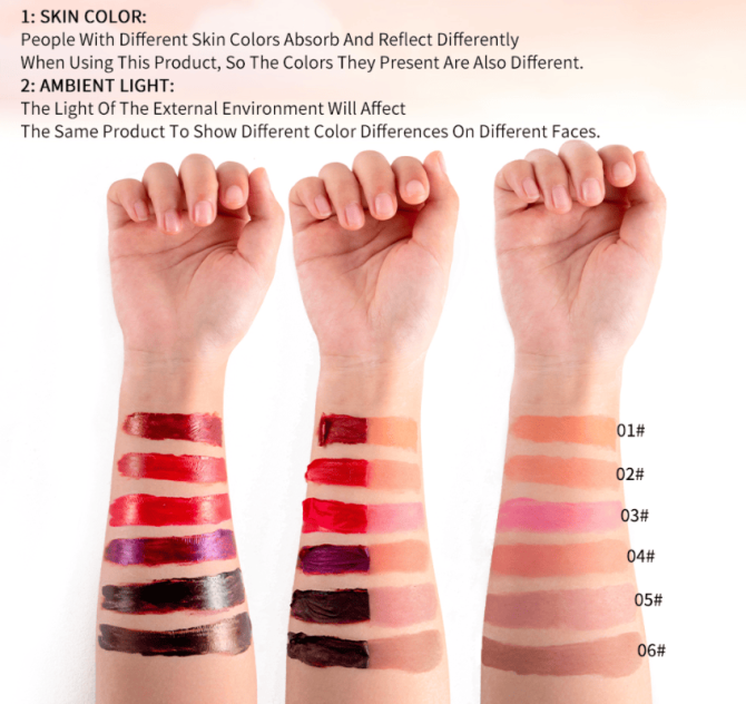 PSJ701-049N   Peel-off Lip Color and Moisturizing Fruit-flavored Lip Gloss 6-color peel-off lip color with velvet texture lasting 24h. Individual unit 8ml Matte with color enhancement effect. Lip glo - Image 7