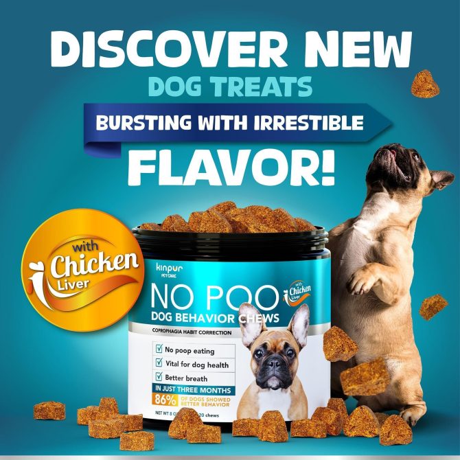 No Poo Chews for Dogs Stop Poop Eating Behavior Probiotics and Digestive Enzymes for Dogs Bad Breath Support for All Breeds Digestive and Gut Health Supplement 180 Soft Chews - Image 2