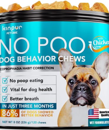 No Poo Chews for Dogs Stop Poop Eating Behavior Probiotics and Digestive Enzymes for Dogs Bad Breath Support for All Breeds Digestive and Gut Health Supplement 180 Soft Chews