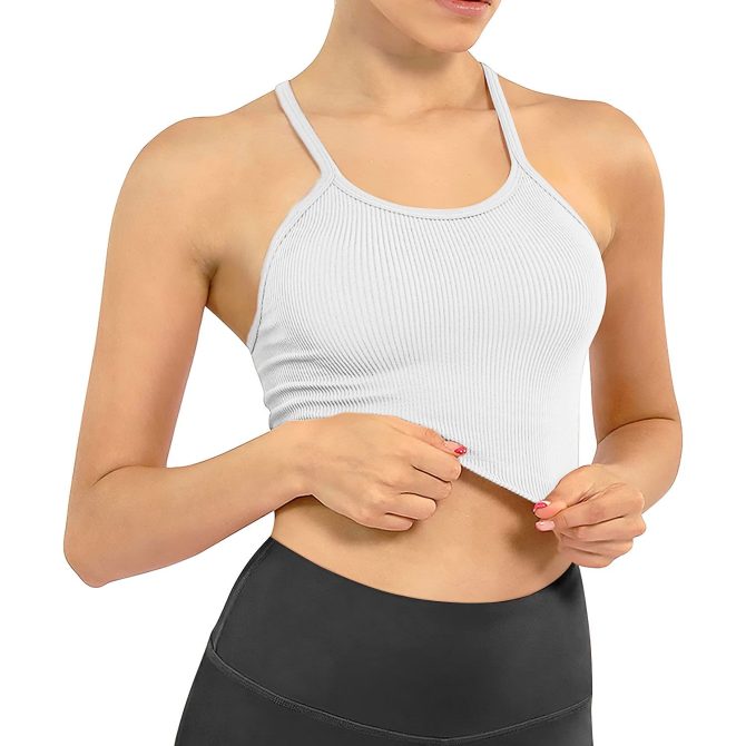 3 Pack Women Crop Basic Tank Top Ribbed Knit Sleeveless Round Neck 9 Color Machine Wash Summer Crop S to XL - Image 57