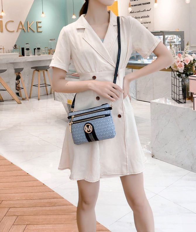 MKF Collection Tarren Signature Crossbody/ Wristlet by Mia k - Image 50