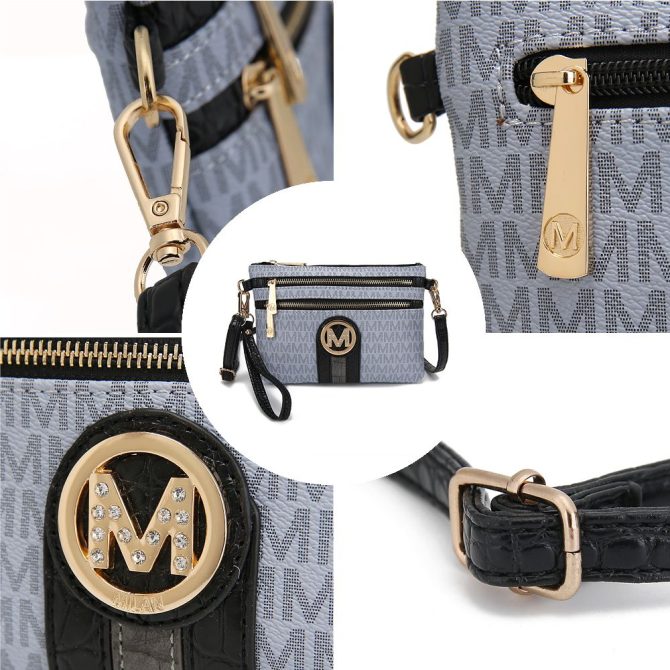 MKF Collection Tarren Signature Crossbody/ Wristlet by Mia k - Image 51
