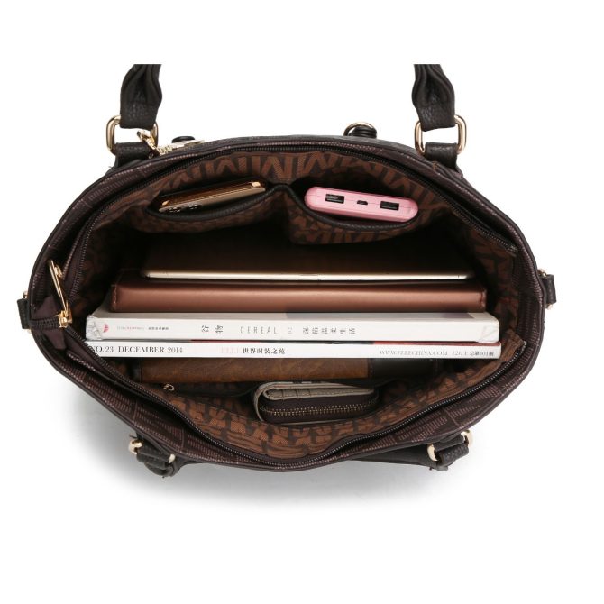 MKF Collection Fula Signature Satchel Bag by Mia k - Image 11