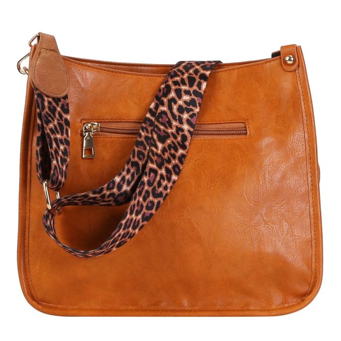 Women Fashion Leather Crossbody Bag Shoulder Bag Casual Handbag with Flexible Wearing Styles Adjustable Guitar Strap - Image 18