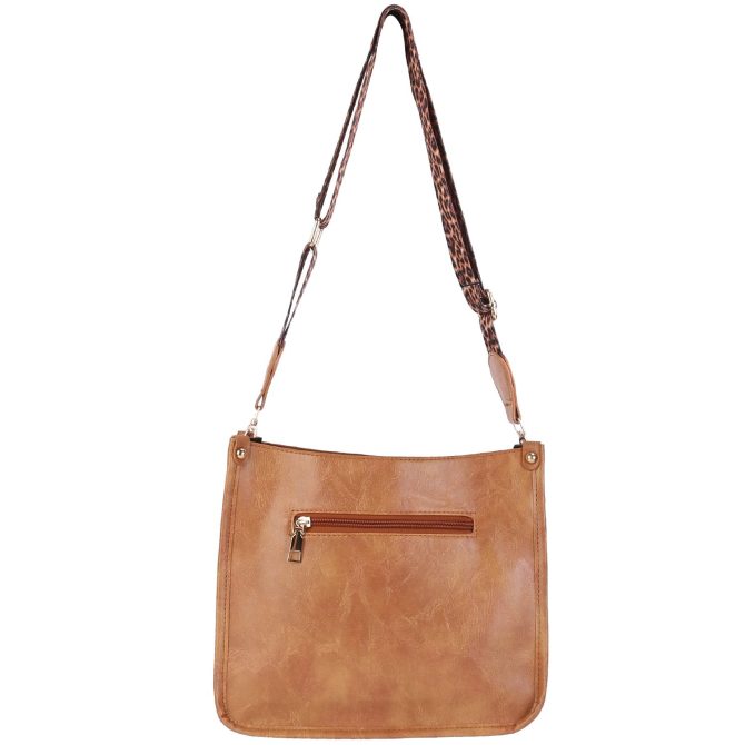 Women Fashion Leather Crossbody Bag Shoulder Bag Casual Handbag with Flexible Wearing Styles Adjustable Guitar Strap - Image 33